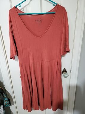 Torrid Super Soft V-Neck Swing Dress